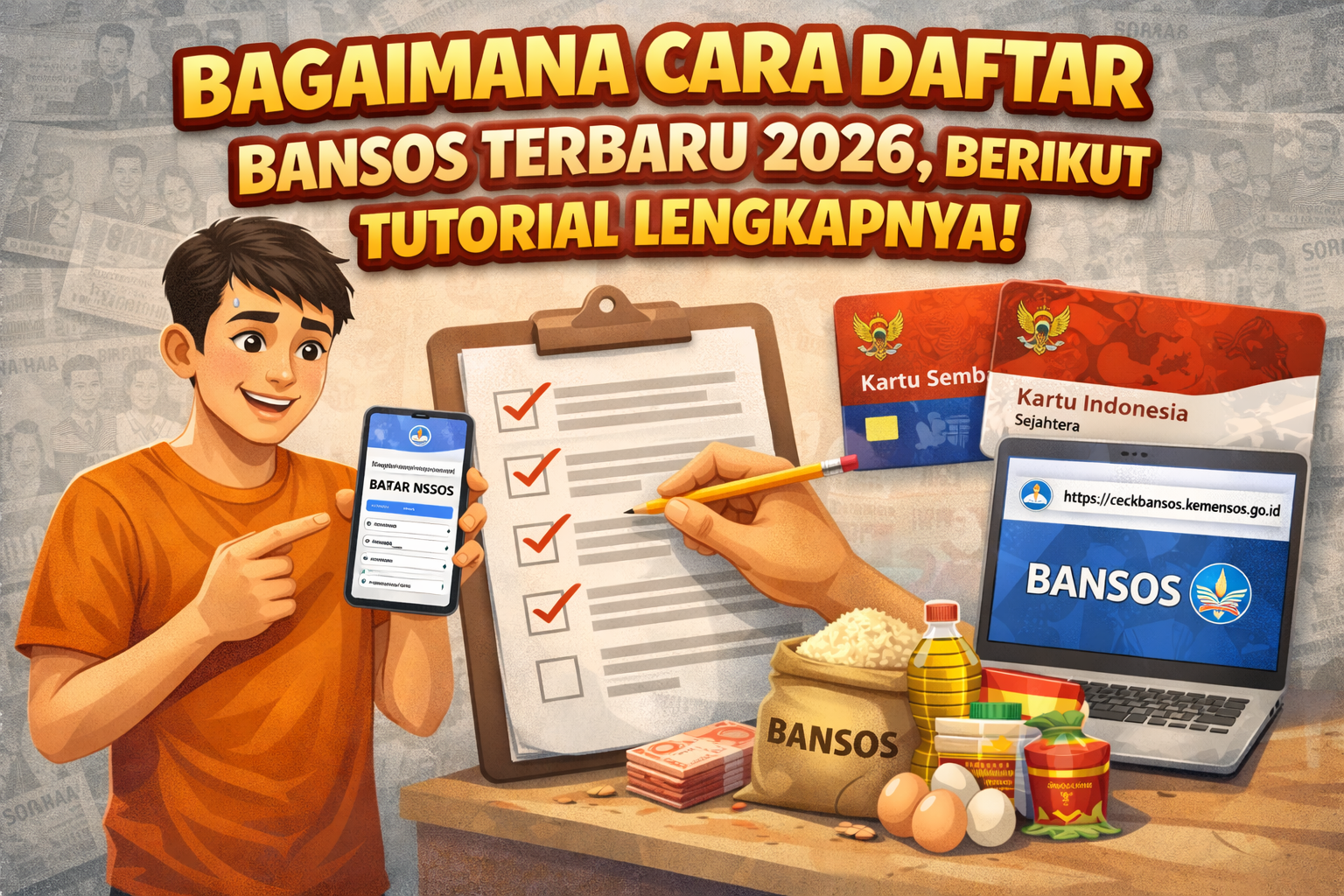 Bagaimana Cara Daftar Bansos Terbaru 2026, Berikut Tutorial Lengkapnya!