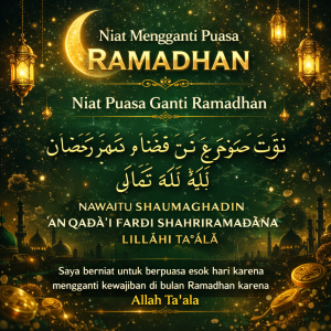 niat mengganti puasa ramadhan