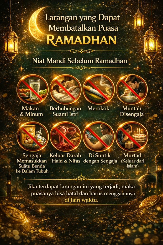 larangan membatalkan puasa ramadhan